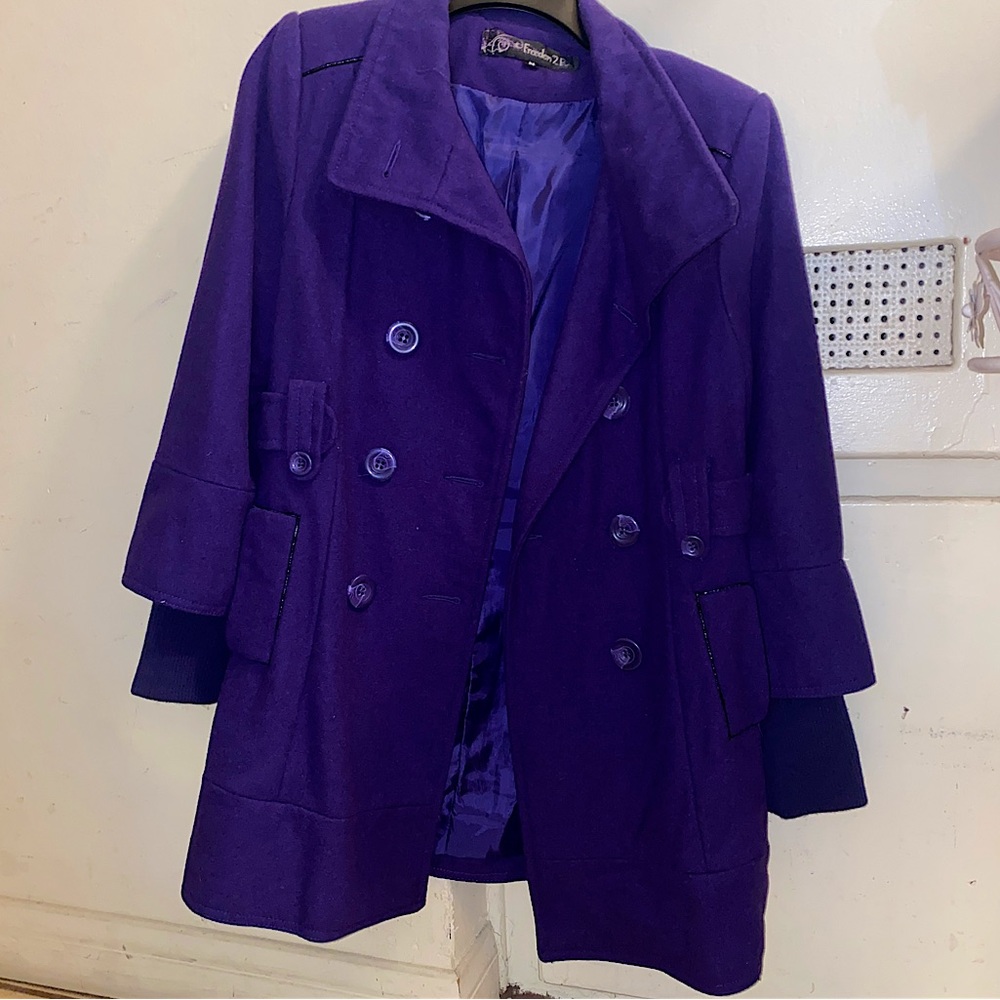 Freedom 2be purple coat jacket winter coat fall jacket